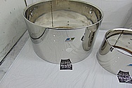 Ludwig Stainless Steel Drum Shells AFTER Chrome-Like Metal Polishing and Buffing Services - Stainless Steel Polishing Services