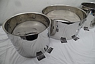 Ludwig Stainless Steel Drum Set AFTER Chrome-Like Metal Polishing and Buffing Services - Stainless Steel Drum Polishing and Welding 