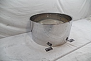 Stainless Steel Drum Shells AFTER Chrome-Like Metal Polishing and Buffing Services - Steel Polishing - Drum Polishing 