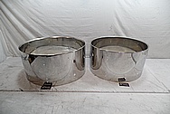 Stainless Steel Drum Shells AFTER Chrome-Like Metal Polishing and Buffing Services - Steel Polishing - Drum Polishing 