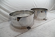 Stainless Steel Drum Shells AFTER Chrome-Like Metal Polishing and Buffing Services - Steel Polishing - Drum Polishing 