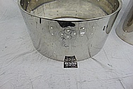 Ludwig Stainless Steel Drum Set BEFORE Chrome-Like Metal Polishing and Buffing Services - Stainless Steel Drum Polishing and Welding 