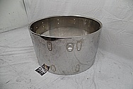 Ludwig Stainless Steel Drum Shells BEFORE Chrome-Like Metal Polishing and Buffing Services - Stainless Steel Polishing Services