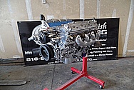 540 Horsepower Aluminum 6.2L 376 CI Engine Block, Chevy Corvette LS3 Engine, Tilden Motorsports Ultra 4 Cam Package, Custom Ground Cam, Hardended Chromoly Pushrods, Dual Valve springs and Titanium Retainers, Double Roller Timing set AFTER Chrome-Like Metal Polishing and Buffing Services - Aluminum Engine Block Polishing