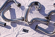 Steel V8 Header Exhaust System AFTER Chrome-Like Metal Polishing and Buffing Services