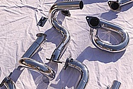 Steel V8 Header Exhaust System AFTER Chrome-Like Metal Polishing and Buffing Services