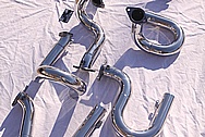 Steel V8 Header Exhaust System AFTER Chrome-Like Metal Polishing and Buffing Services