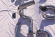 Steel V8 Header Exhaust System AFTER Chrome-Like Metal Polishing and Buffing Services