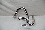 Stainless Steel Exhaust Pipes AFTER Chrome-Like Metal Polishing and Buffing Services / Restoration Services