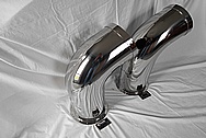 2014 Air Tractor Airplane Stainless Steel Exhaust Stacks AFTER Chrome-Like Metal Polishing and Buffing Services / Restoration Services