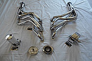 Stainless Steel Exhaust Headers and Flange AFTER Chrome-Like Metal Polishing and Buffing Services / Restoration Services