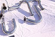 Steel V8 Header Exhaust System AFTER Chrome-Like Metal Polishing and Buffing Services