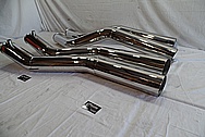 Stainless Steel Boat Exhaust Pipes AFTER Chrome-Like Metal Polishing and Buffing Services - Stainless Steel Polishing