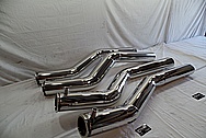 Stainless Steel Boat Exhaust Pipes AFTER Chrome-Like Metal Polishing and Buffing Services - Stainless Steel Polishing
