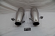 Borla Stainless Steel Exhaust Muffler / Pipes AFTER Chrome-Like Metal Polishing - Stainless Steel Polishing Services