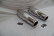 Borla Stainless Steel Exhaust Muffler / Pipes AFTER Chrome-Like Metal Polishing - Stainless Steel Polishing Services