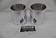 Aluminum Vehicle Exhaust Tips AFTER Chrome-Like Metal Polishing - Aluminum Polishing 