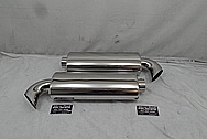 Steel Exhaust System Mufflers AFTER Chrome-Like Metal Polishing - Steel Polishing - Exhaust Polishing