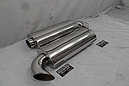 Steel Exhaust System Mufflers AFTER Chrome-Like Metal Polishing - Steel Polishing - Exhaust Polishing
