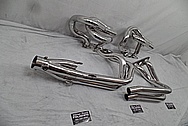 Stainless Steel Exhaust Headers AFTER Chrome-Like Metal Polishing - Stainless Steel Polishing - Exhaust Header Polishing 