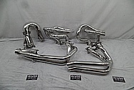 Stainless Steel Exhaust Headers AFTER Chrome-Like Metal Polishing - Stainless Steel Polishing - Exhaust Header Polishing 