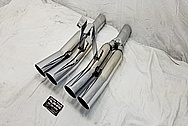 Stainless Steel Exhaust Mufflers AFTER Chrome-Like Metal Polishing and Buffing Services / Restoration Services - Stainless Steel Polishing Services
