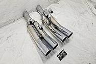 Stainless Steel Exhaust Mufflers AFTER Chrome-Like Metal Polishing and Buffing Services / Restoration Services - Stainless Steel Polishing Services