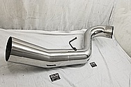 409 Stainless Steel Truck Exhaust System AFTER Chrome-Like Metal Polishing and Buffing Services / Restoration Services - Exhaust Polishing - Stainless Steel Polishing 