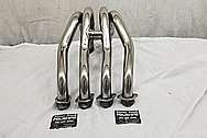 Titanium Motorcycle Exhaust Header Piping AFTER Chrome-Like Metal Polishing - Titanium Polishing