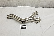 Titanium Motorcycle Exhaust Header Piping AFTER Chrome-Like Metal Polishing - Titanium Polishing