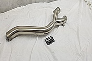 Titanium Motorcycle Exhaust Header Piping AFTER Chrome-Like Metal Polishing - Titanium Polishing