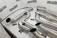 Stainless Steel Exhaust System Pipes AFTER Chrome-Like Metal Polishing - Stainless Steel Polishing