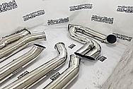 Stainless Steel Exhaust System Pipes AFTER Chrome-Like Metal Polishing - Stainless Steel Polishing