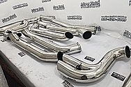 Stainless Steel Exhaust System Pipes AFTER Chrome-Like Metal Polishing - Stainless Steel Polishing