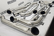 Stainless Steel Exhaust System Pipes AFTER Chrome-Like Metal Polishing - Stainless Steel Polishing