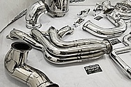 Stainless Steel Exhaust System Pipes AFTER Chrome-Like Metal Polishing - Stainless Steel Polishing