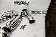 Stainless Steel Exhaust System Pipes AFTER Chrome-Like Metal Polishing - Stainless Steel Polishing