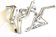 Stainless Steel Exhaust Headers System AFTER Chrome-Like Metal Polishing and Buffing Services