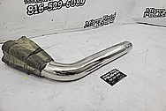 Stainless Steel Motorcycle Exhaust System AFTER Chrome-Like Metal Polishing and Buffing Services - Stainless Steel Polishing