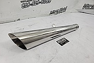 Stainless Steel Motorcycle Exhaust System AFTER Chrome-Like Metal Polishing and Buffing Services - Stainless Steel Polishing