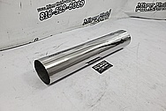 Steel Airplane Exhaust System AFTER Chrome-Like Metal Polishing and Buffing Services - Steel Polishing