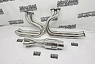 Steel Exhaust Sytem / Headers Project AFTER Chrome-Like Metal Polishing and Buffing Services / Restoration Services - Steel Polishing