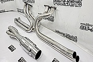 Steel Exhaust Sytem / Headers Project AFTER Chrome-Like Metal Polishing and Buffing Services / Restoration Services - Steel Polishing