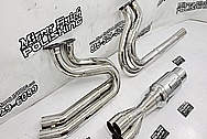 Steel Exhaust Sytem / Headers Project AFTER Chrome-Like Metal Polishing and Buffing Services / Restoration Services - Steel Polishing