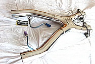 Ford Mustang Cobra Stainless Steel Bassani X-Pipe Exhaust System AFTER Chrome-Like Metal Polishing and Buffing Services