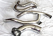 Diesel Truck 409 Stainless Steel Exhaust System Piping AFTER Chrome-Like Metal Polishing and Buffing Services / Restoration Services