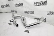 Stainless Steel Exhaust System Pieces AFTER Chrome-Like Metal Polishing - Stainless Steel Polishing - Exhaust System Polishing Services
