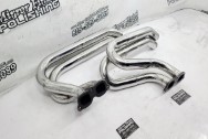 Stainless Steel Motorcycle Exhaust Headers and Muffler AFTER Chrome-Like Metal Polishing and Buffing Services / Restoration Services - Stainless Steel Polishing - Exhaust Polishing