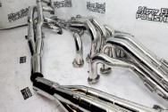 Stainless Steel Exhaust Header Project AFTER Chrome-Like Metal Polishing and Buffing Services / Restoration Services - Stainless Steel Polishing - Exhaust Polishing - Header Polishing 