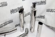 Bassani Stainless Steel Exhaust System AFTER Chrome-Like Metal Polishing - Stainless Steel Polishing - Exhaust Polishing Service